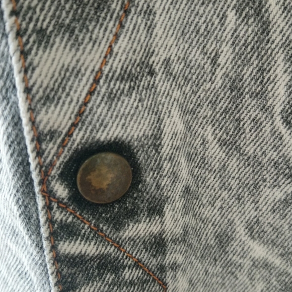 Lee denim vintage, retro acid wash denim skirt 11W - Picture 14 of 15